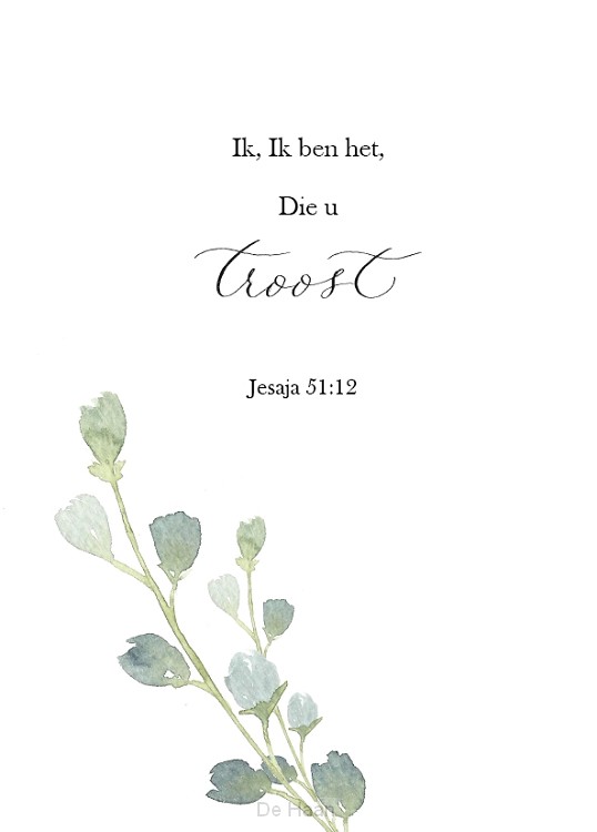 Ik, Ik ben het, Die u troost