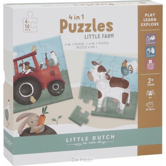 Little Dutch 4 in 1 puzzles