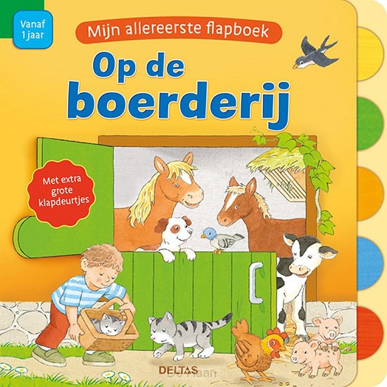 Mijn allereerste flapboek - Op de boerde