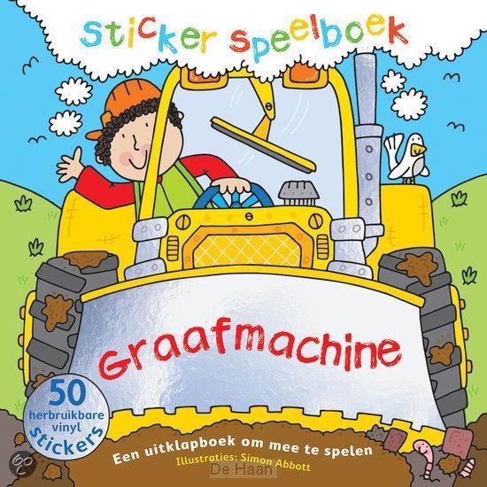 Sticker Speelboek Graafmachines
