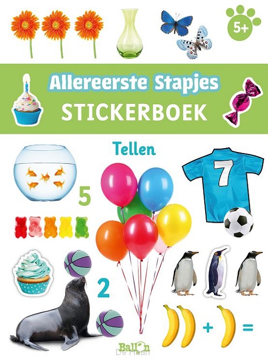 Stickerboek tellen / 5+