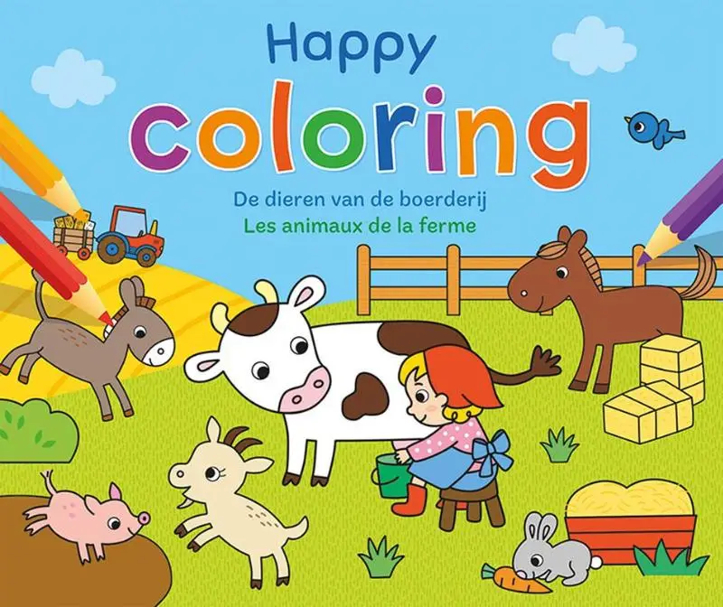 Happy Coloring - De dieren van de boerderij / Happy Coloring - Les animaux de la ferme