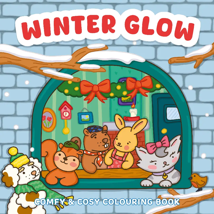 Winter glow - Comfy & cosy colouring boo