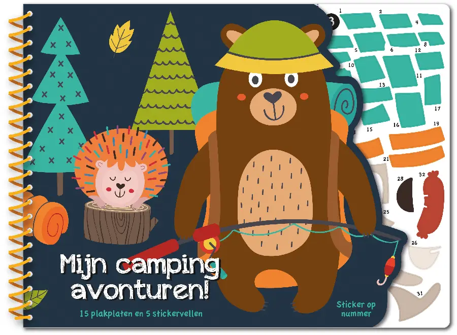 Stickeren op nummer - Mijn campingavontu