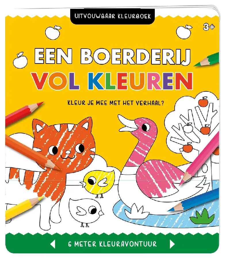 Uitvouwbaar kleurboek - Een boerderij vo