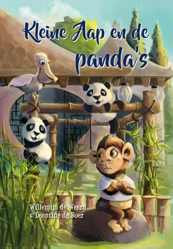 Kleine aap en de panda's