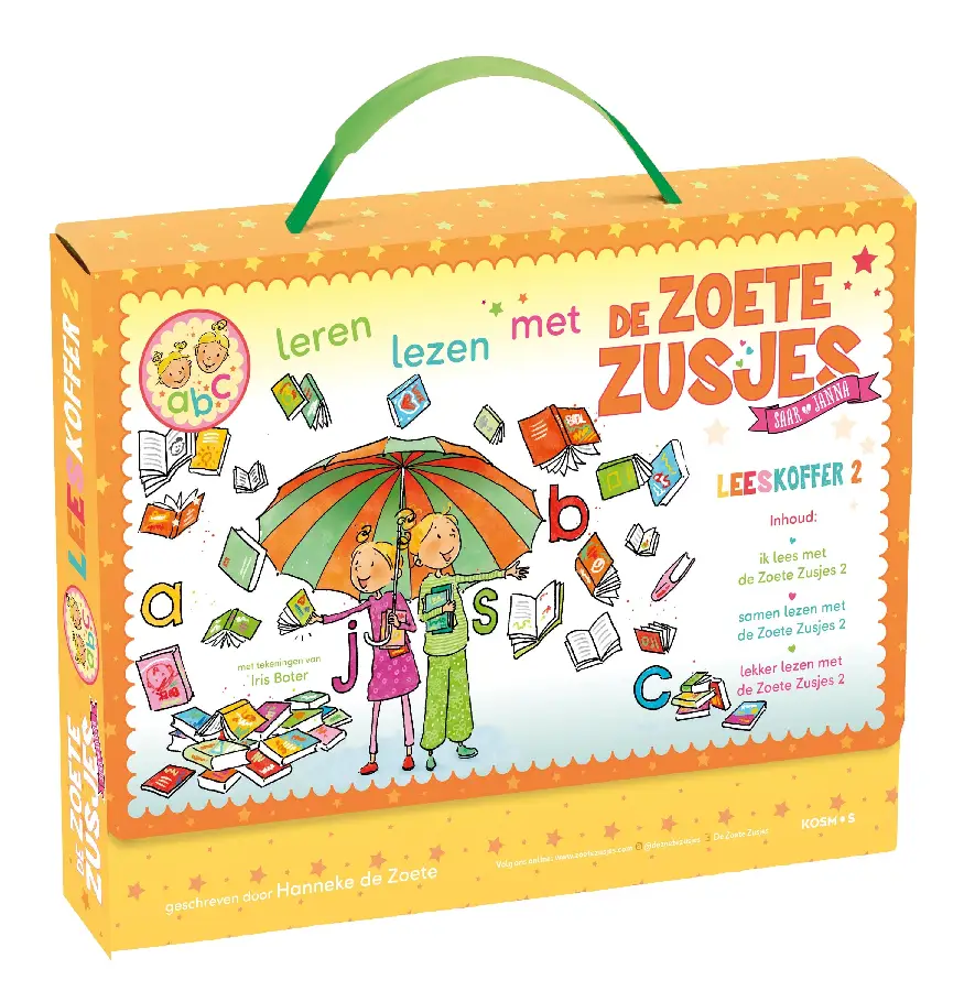 Leren lezen met de Zoete Zusjes leeskoff