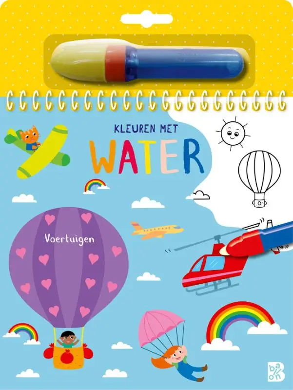 Kleuren met water Voertuigen