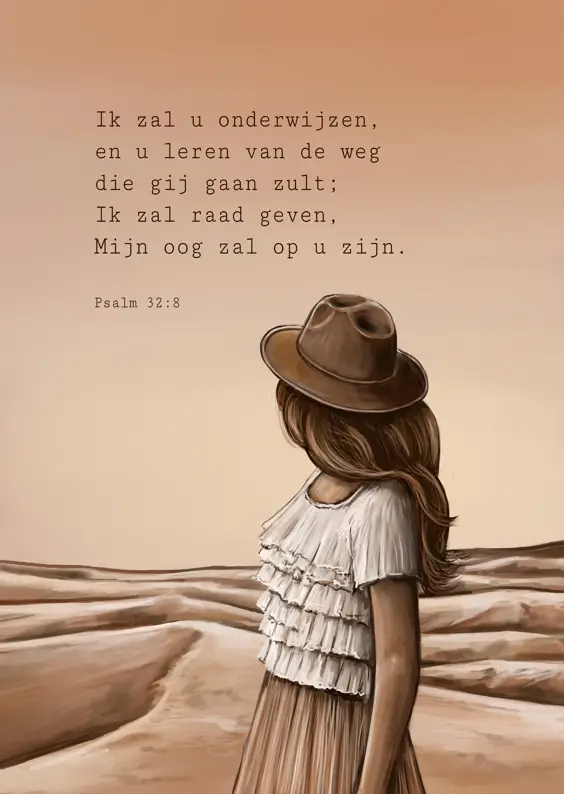 Poster A5 Ik zal u onderwijzen