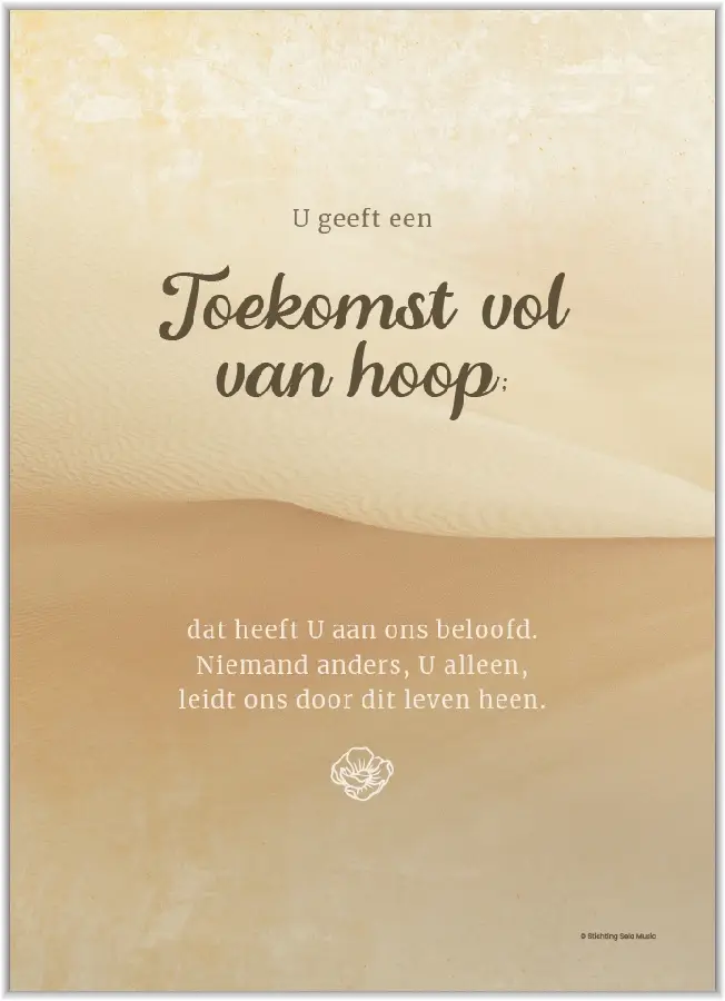 Poster A4 U geeft een toekomst