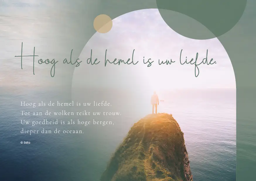 Enkele Kaart Hoog als de hemel