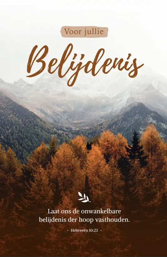 Wenskaart Voor jullie Belijdenis