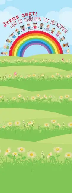 Boekenlegger Jezus zegt: laat de kindere