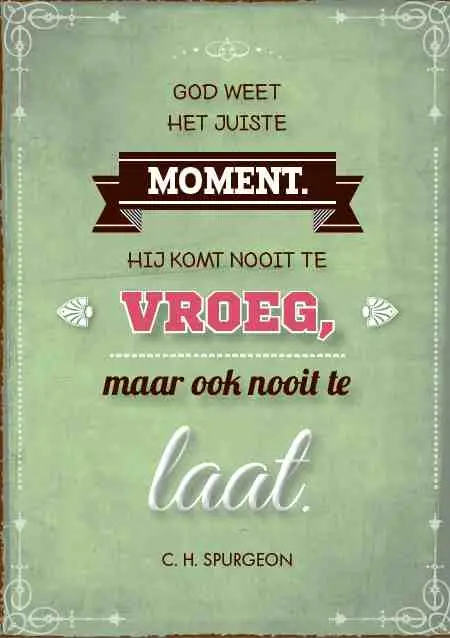 Pbk God weet het juiste moment