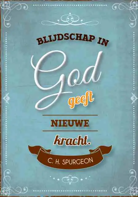 Pbk blijdschap in God geeft...