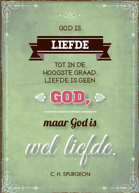 Pbk God is liefde tot in de hoogste