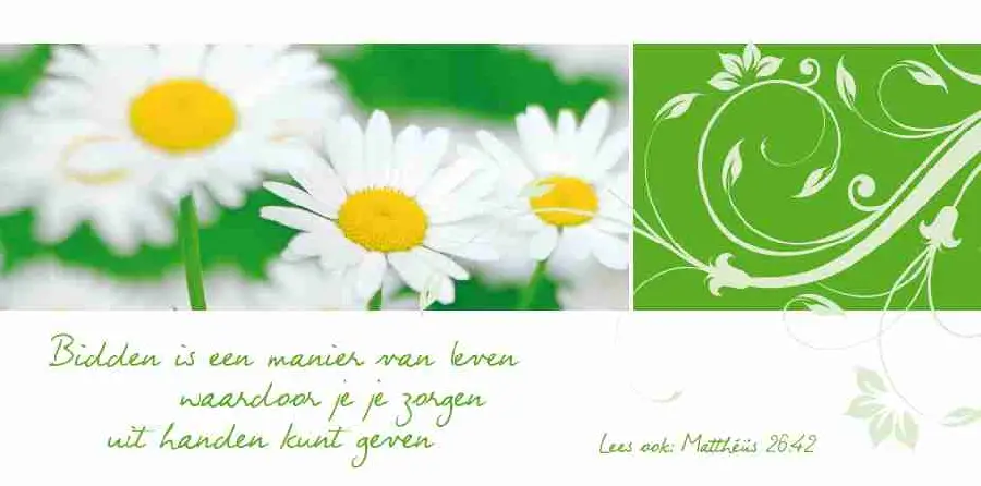 Panoramakaart met envelop Mat. 26:46