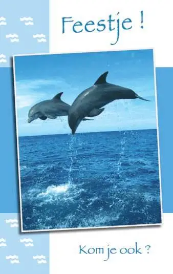 Map enkele kaart uitnodiging