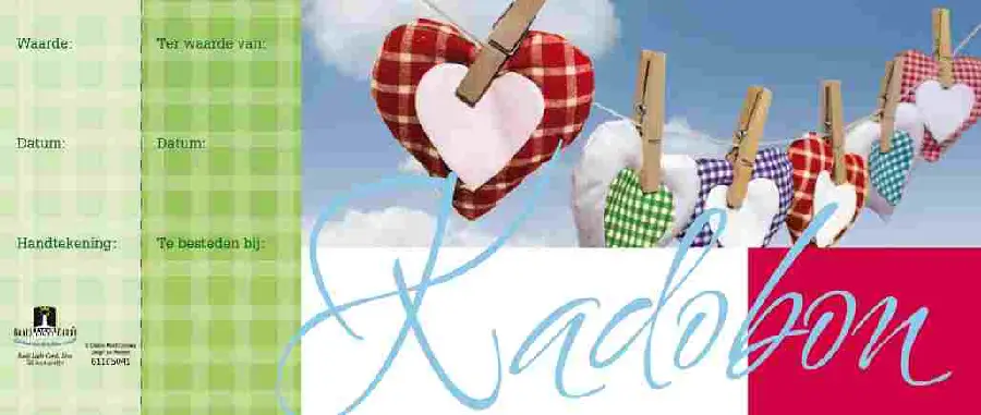 Cadeaubonnen met env 50 boek hart