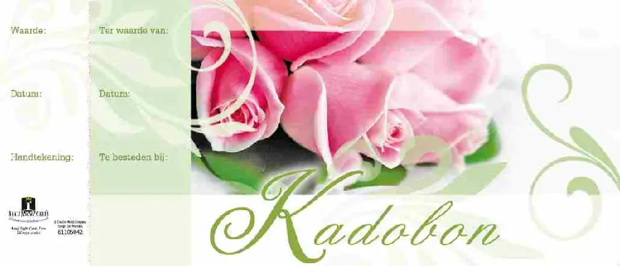 Cadeaubonnen met env 50 rozen