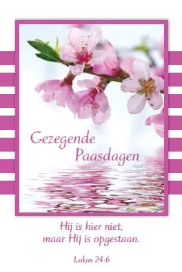 Minikaart gezegende paasdagen