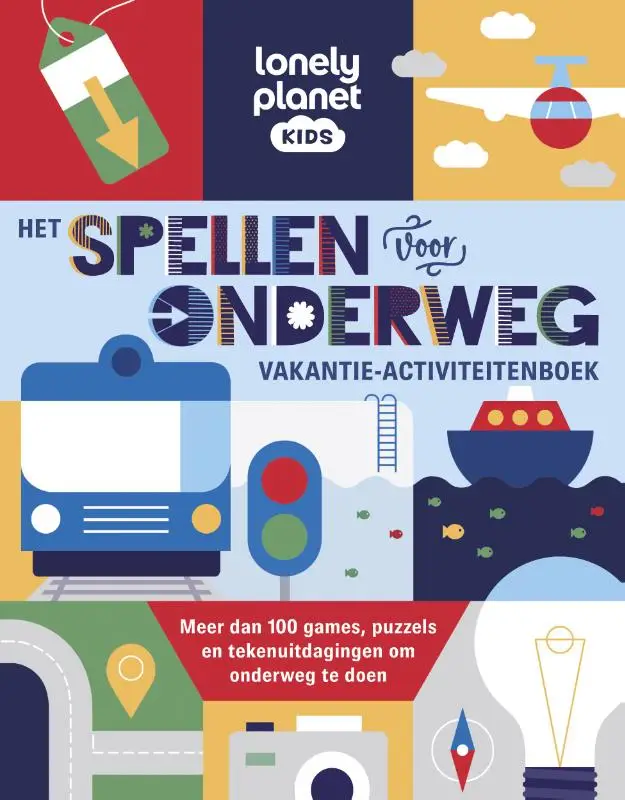 Het spellen voor onderweg vakantie-activ