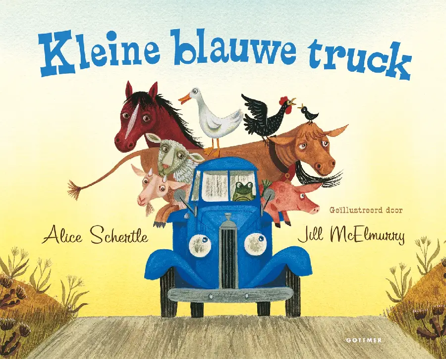 Kleine blauwe truck (kartonboek)