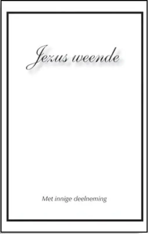Wenskaartenboekje Jezus weende