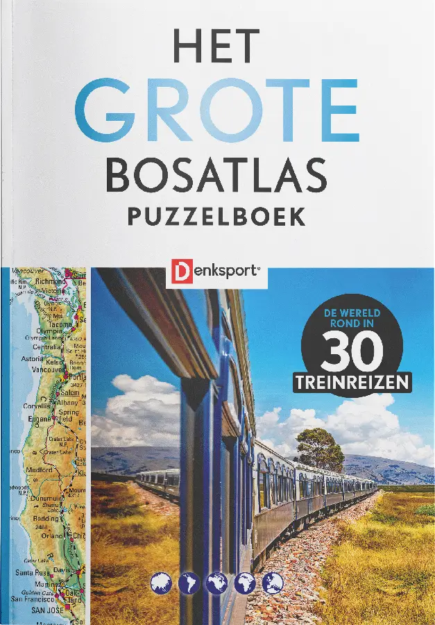 Denksport - Het Grote Bosatlas Puzzelboe