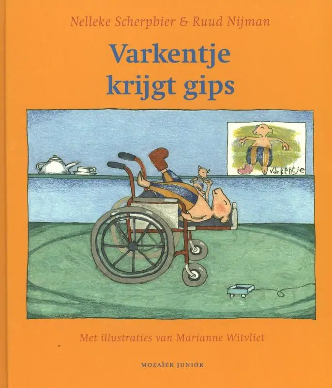Varkentje krijgt gips