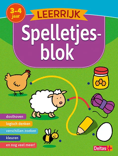 Leerrijk spelletjesblok 3-4 jaar